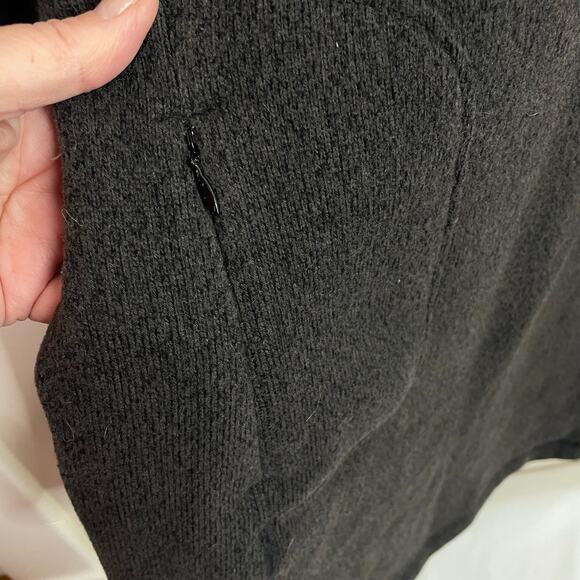 Woolrich Shawl Collar Warm Fleece Dress Size L Brown/Black - Picture 4 of 9